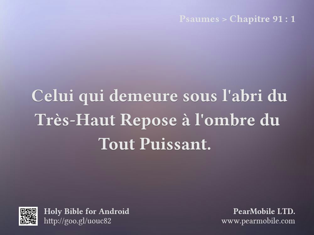 Psaumes, Chapitre 91:1